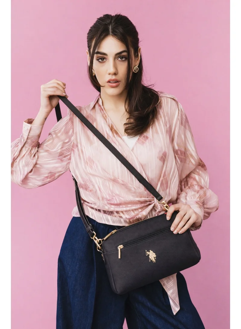 U.S. Polo Assn. BLACK U.S. Polo Assn. Women's Crossbody Bag, Ladies Shoulder Bag Handbag for Ladies Travel Bag for Girls Black for Women | Best Price UAE