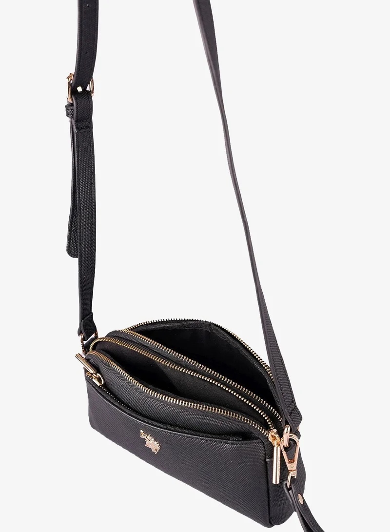 U.S. Polo Assn. BLACK U.S. Polo Assn. Women's Crossbody Bag, Ladies Shoulder Bag Handbag for Ladies Travel Bag for Girls Black for Women | Best Price UAE