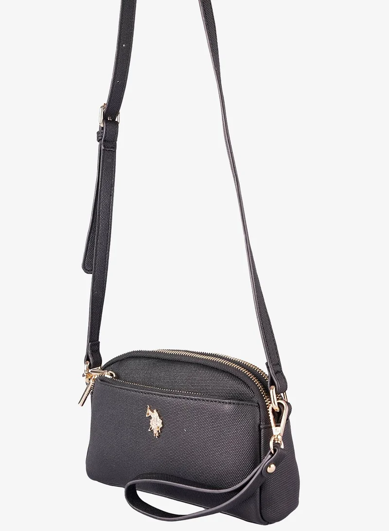U.S. Polo Assn. BLACK U.S. Polo Assn. Women's Crossbody Bag, Ladies Shoulder Bag Handbag for Ladies Travel Bag for Girls Black for Women | Best Price UAE
