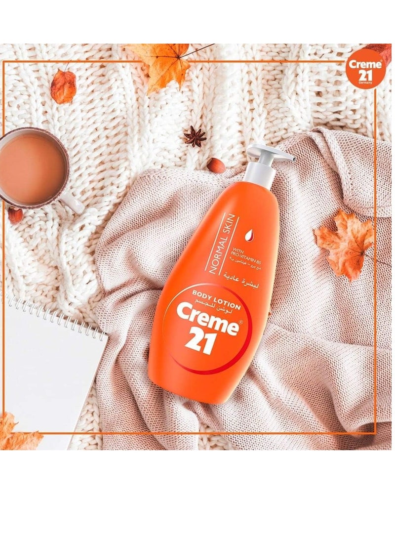 Creme 21 Body Lotion for Normal Skin with Pro Vitamin B5, 600 ml - Image 3
