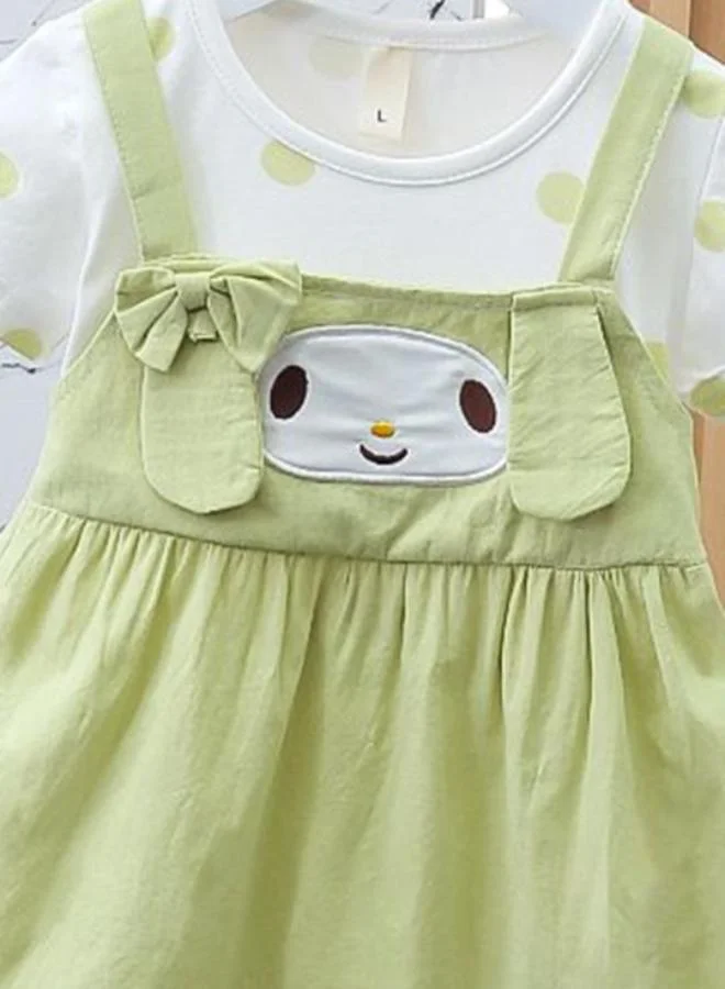 YUNIQEE Green Character Dress