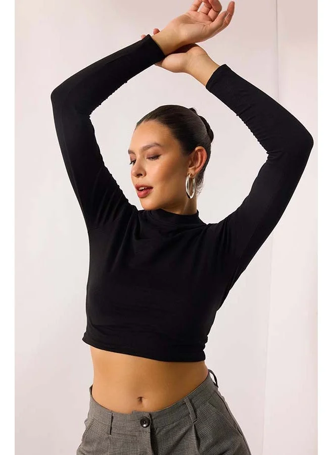 Virgio VIRGIO 100% Cotton High Neck Top With Full Sleeve
