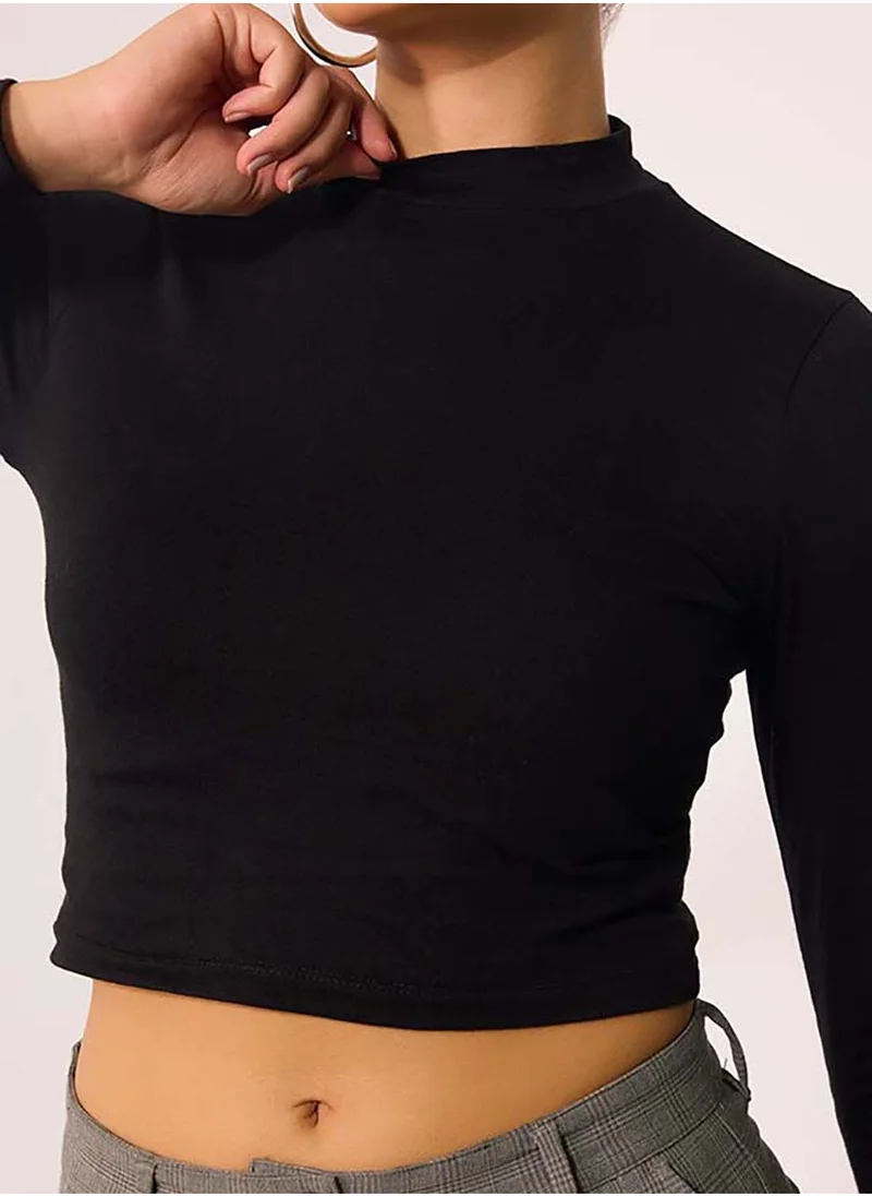 Virgio VIRGIO 100% Cotton High Neck Top With Full Sleeve