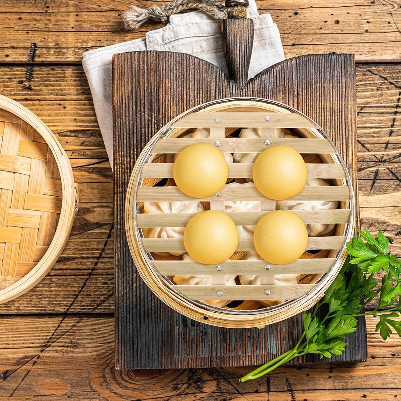 SUPVOX Stainless Steel Steamer Ring 25cm Reusable Non-stick Steamer Mat Liners for Vegetable and Dumpling Cooking - Image 5