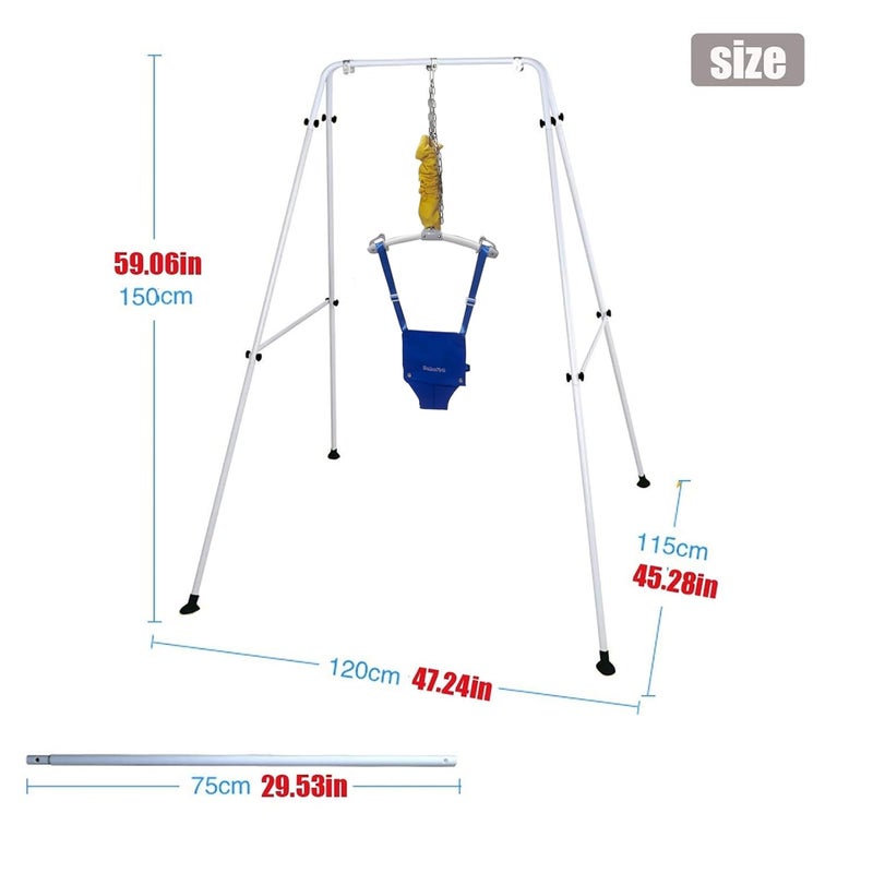 HI SUYI Baby Door Jumper and Bouncer with Stand for Active Babies That Love to Jump and Have Fun Toddler Infant - Image 4