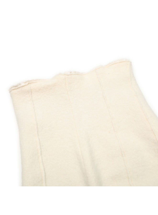 Zara elegant Flared Midi Skirt With Waistband - Soft Fleece Texture For A Slimming A-line Silhouette - Image 4