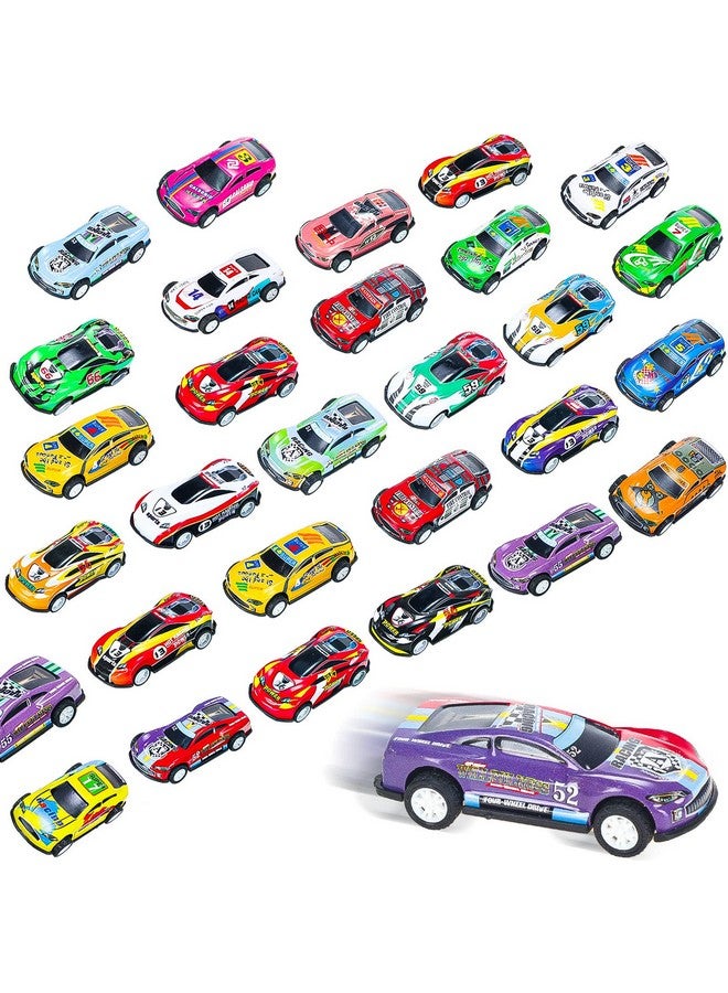 Vinsot Vinsot 100 Pcs Small Pull Back Toys Cars Metal Friction Die Cast Race Cars Set Fun Goodie Bag Stuffers Party Favor,Age Over 3  - Image 1