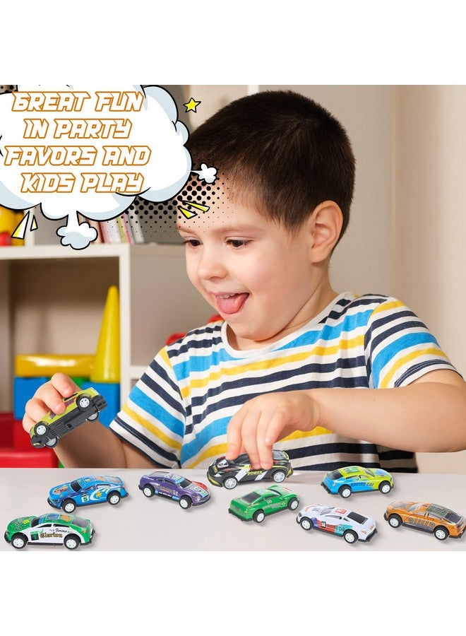 Vinsot Vinsot 100 Pcs Small Pull Back Toys Cars Metal Friction Die Cast Race Cars Set Fun Goodie Bag Stuffers Party Favor,Age Over 3  - Image 4