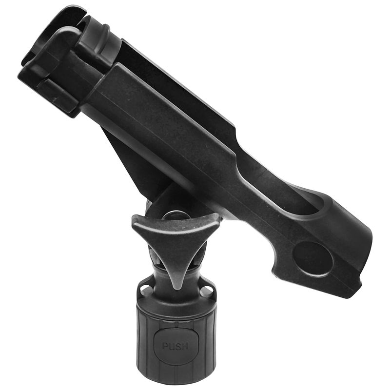 METER STAR MiniPort 360Â° Rotating Fishing Rod Holder - Compact Mini Rod Holder with Track Mounting Base Kit, Round Base & Rod Socket, Installation Accessories & Tools Included - Image 1