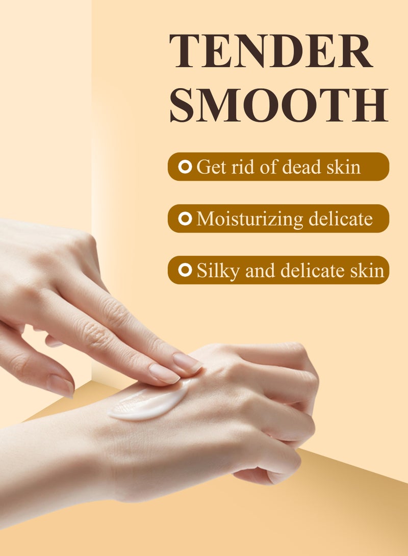 Kanza 3 قطع كريم يد مضاد للشيخوخة بالكولاجين مرطب عميق كريم يد مضاد للتجمد ومنع التشققات ناعم ومشرق كريم يد بالكولاجين مرطب مرطب لإصلاح اليدين الجافة والخشنة 3x30 جرام - Image 5