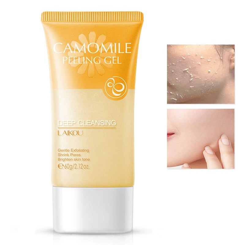 LAIKOU BEUKING Face Camomile Peeling Gel Deep Cleansing Moisturizing Smoothing Gentle Exfoliating Remove Dirt Tighten Pores Improving Face Skin - Image 1