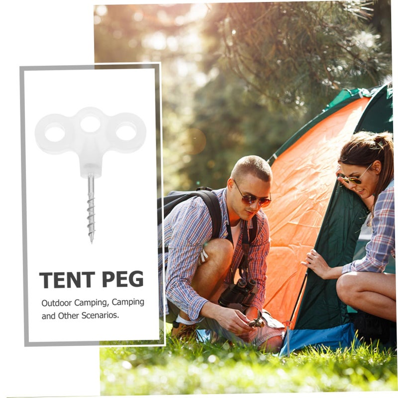 Heavy Duty Stainless Steel Tent Pegs Dark Ground Anchor For Beach Camping Accessories - Image 4