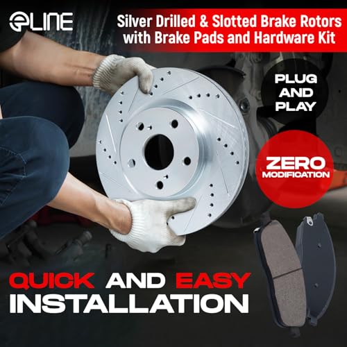 R1 Concepts Rear Brakes and Rotors| Automotive Replacement Brake Kits| Rear Ceramic Brake Pads and Rotors Kit| Fits 2016-2021 Mazda 6 - Image 4