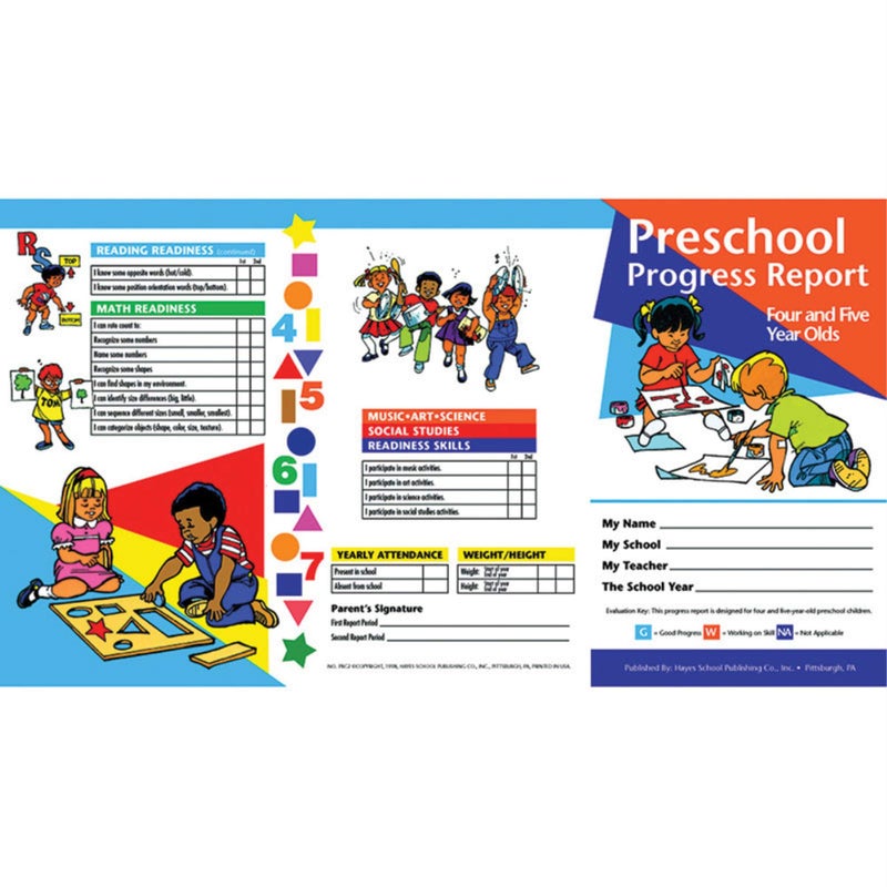 Hayes Preschool Progress Report (4 and 5 Year olds) - 10 Pack - Image 4