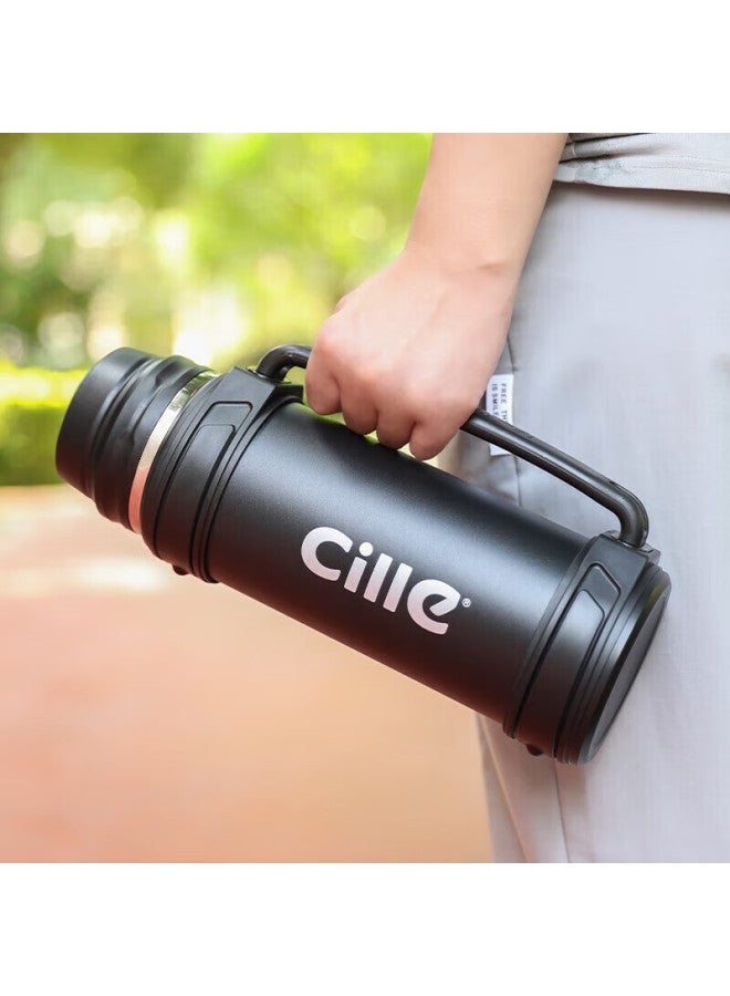 Cille Large Capacity Insulated Travel Kettle, 304 Stainless Steel Hot Water Kettle, Car-mounted Vacuum Insulated Outdoor Thermos Water Bottle, 1.9l - Image 2