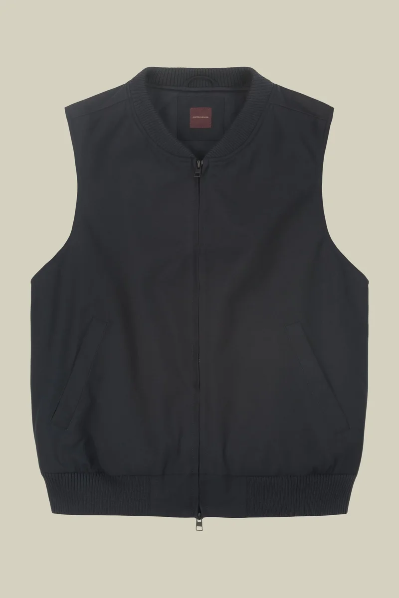 Doppelganger Men's padded sleeveless jacket - DK Blue