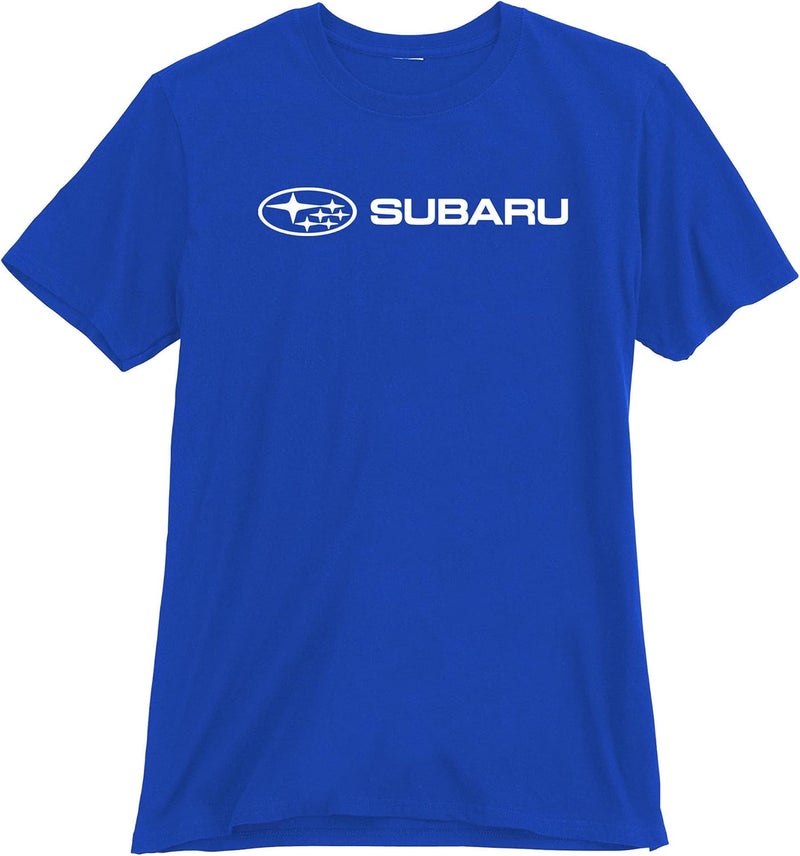Subaru Genuine Official Basic Blue Tee T-Shirt for Impreza, WRX, Ascent, Legacy, Outback, Forester, BRZ, Crosstrek (XXL)