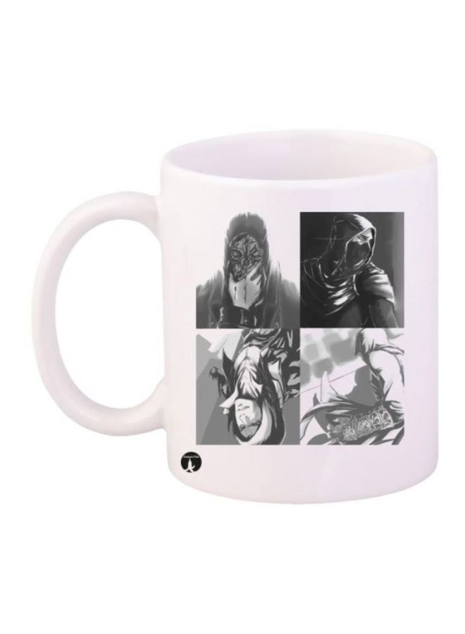 RYN Assassin's Creed Character Printed Coffee Mug White/Grey/Black