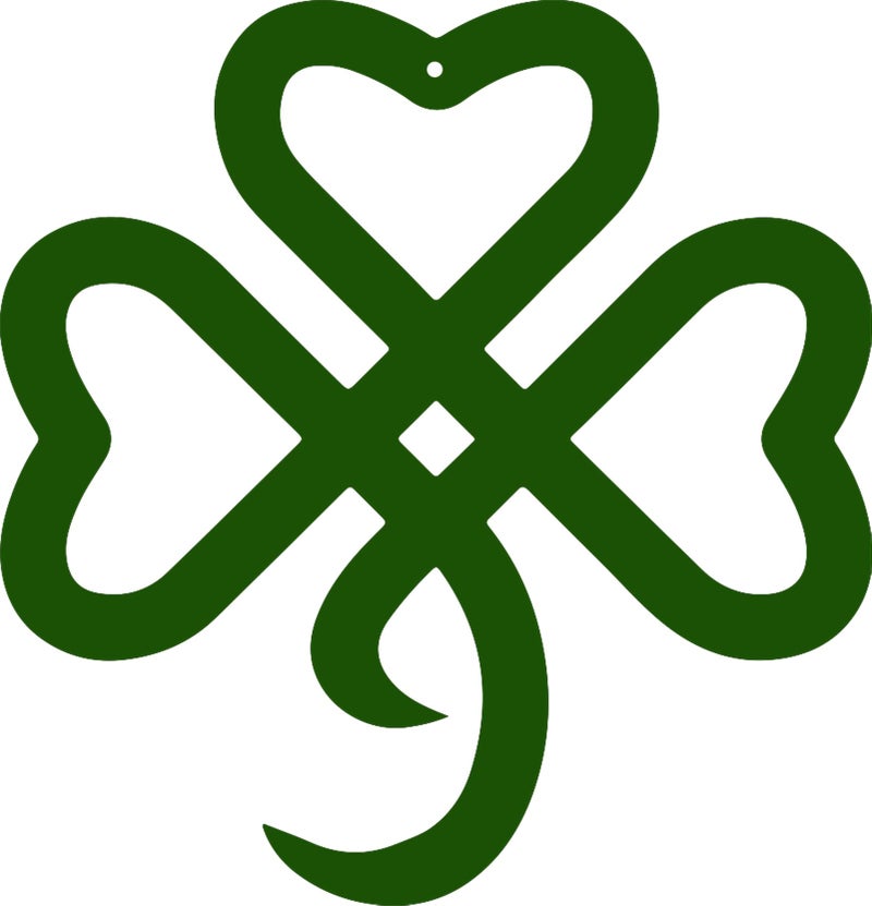 RESACO St Patricks Day Decorations Shamrock Decorations Shamrock Wreath Irish Celtic Gift for St Patty's Day Lucky Shamrock Ornaments for Front Door Bathroom Laundry Room Home Office (Green) - Image 1