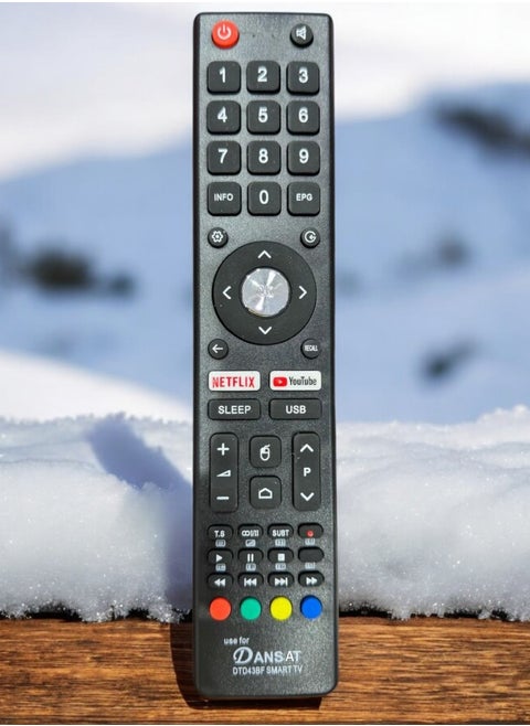 Universal Remote Control for DTD43BF Smart TV with Shortcut Buttons