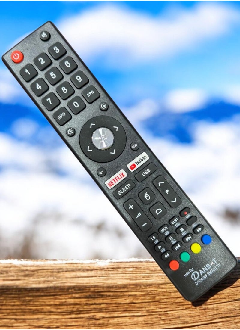 Universal Remote Control for DTD43BF Smart TV with Shortcut Buttons