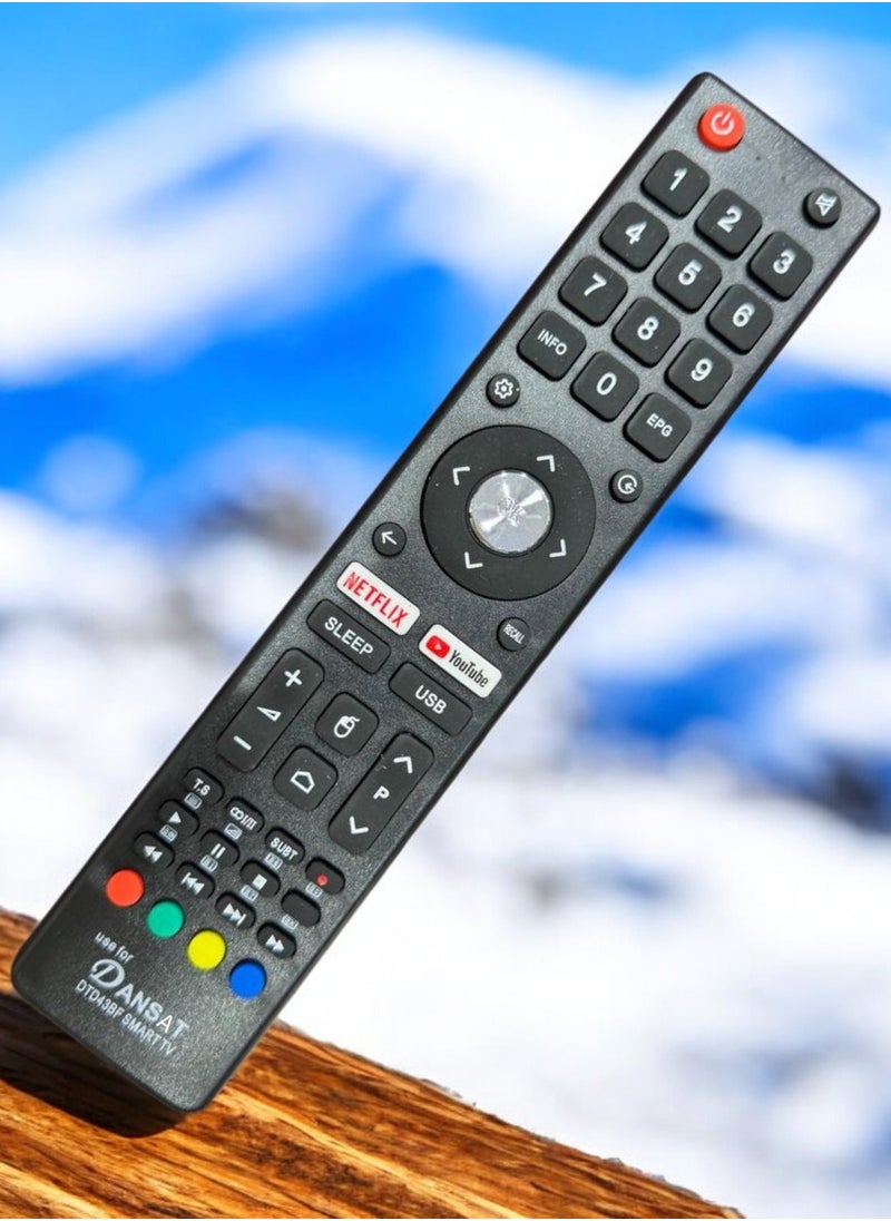 Universal Remote Control for DTD43BF Smart TV with Shortcut Buttons