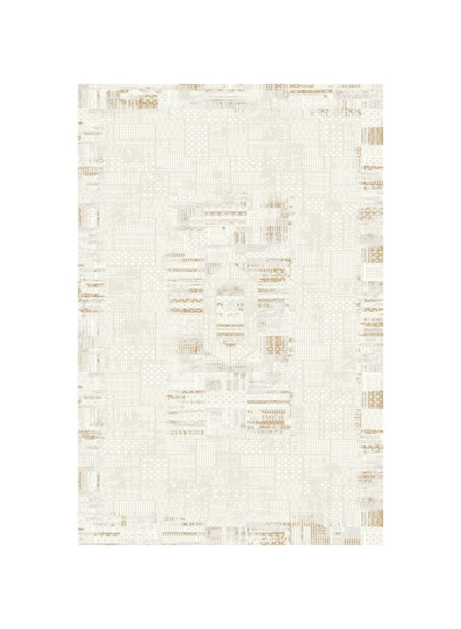 DANUBE HOME Urbana Contemporary Rug  | Washable Contemporary Rugs Style | Polypropylene + Polyester Area Rug Floor Covering | Indoor Carpet For Living Room Dining Bedroom 200X300cm-White - Image 4