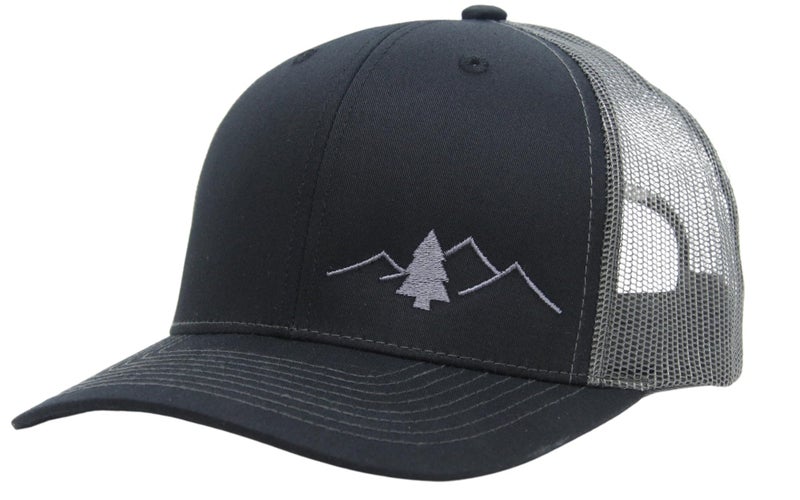 LINDO Trucker Hat - Great Outdoors Collection (Black/Graphite) - Image 2