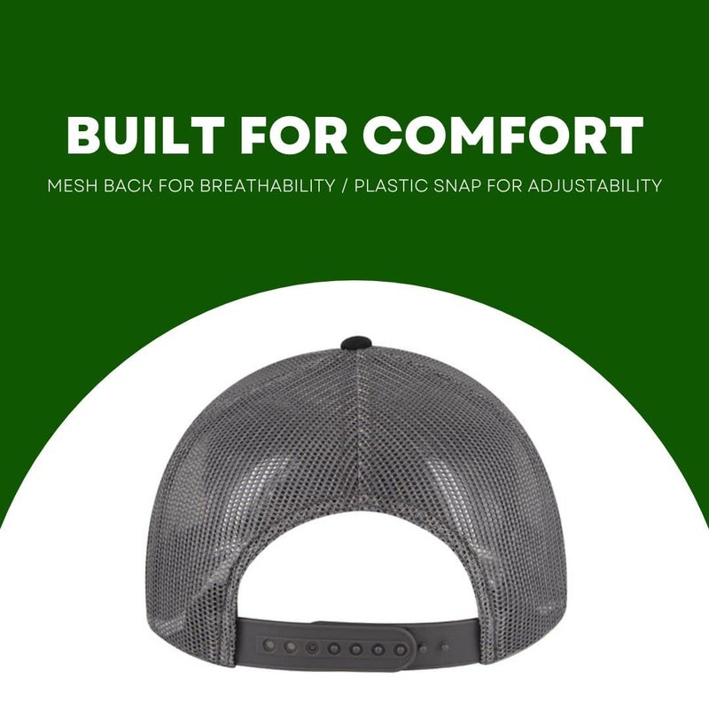 LINDO Trucker Hat - Great Outdoors Collection (Black/Graphite) - Image 5