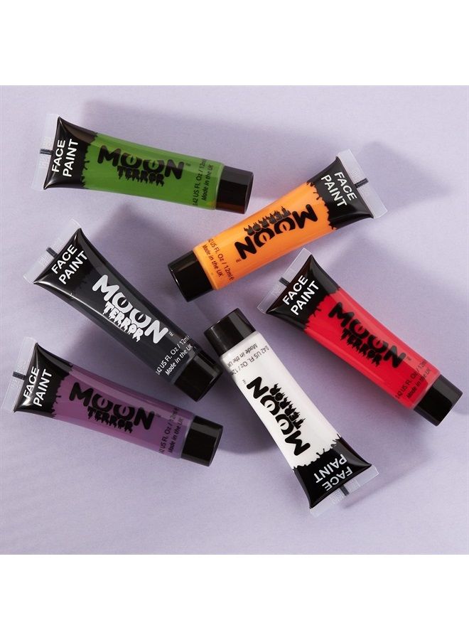 Moon Terror Halloween Face Paint Body Paint by Moon Terror - Set of 6 - SFX Make up, Special Effects Make up - 0.40fl oz - Image 1