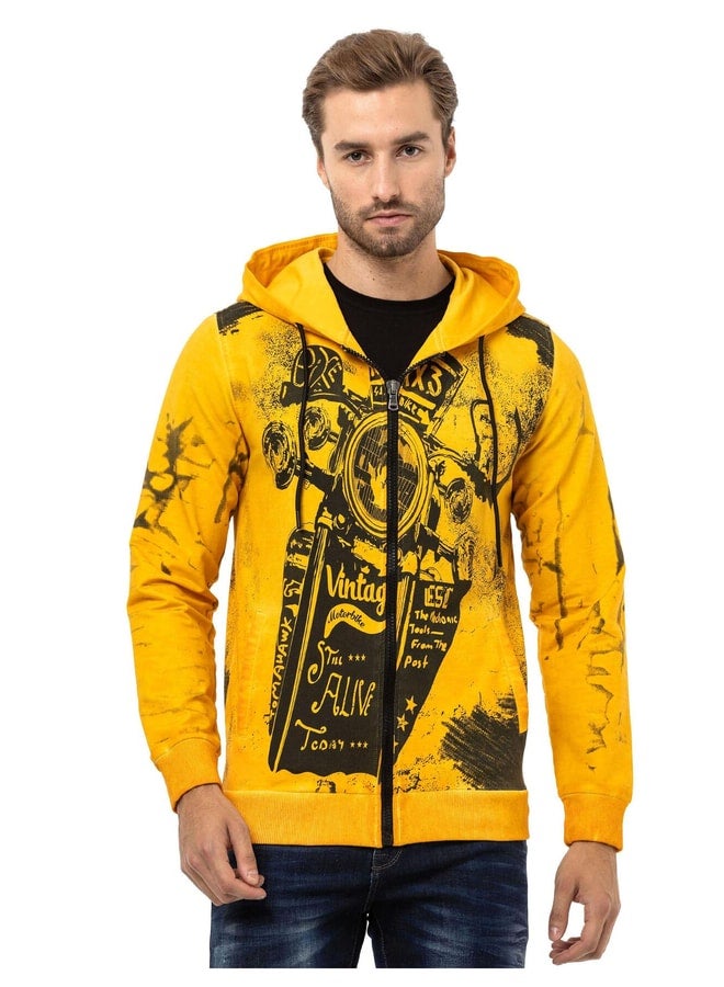 Cipo & Baxx CL561 Moto Casual Zippered Men's Sweatshirt. - Image 1