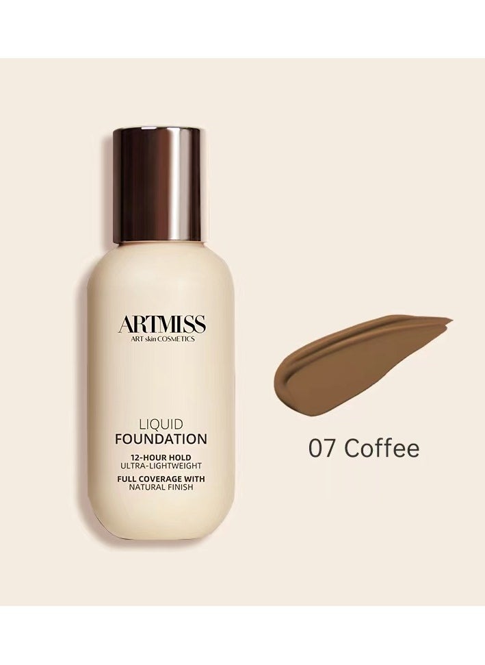 ARTMISS Long Lasting Ultra-lightweight Liquid Foundation 07（Comes with brush）  - Image 2