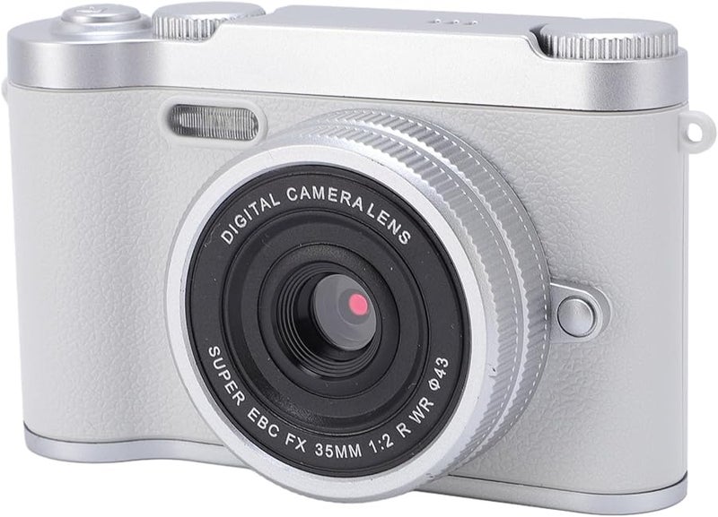 FILFEEL Silver Slim Digital Camera 48MP Dual Camera 8X Zoom Image Stabilization - Image 4