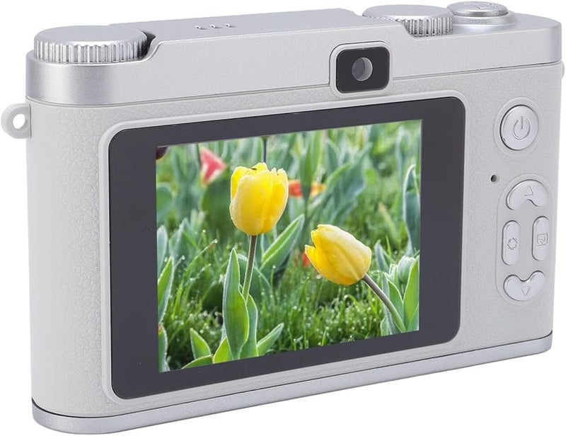 FILFEEL Silver Slim Digital Camera 48MP Dual Camera 8X Zoom Image Stabilization - Image 5
