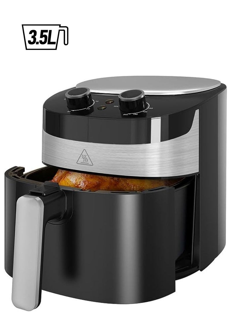 Raxoom مقلاة سعة 3.5 لتر - مقرمشات، وشواء، وإعادة تسخين، وتجفيف، لوجبات سريعة وسهلة - رفيق المطبخ المثالي