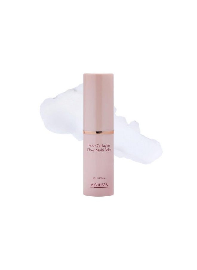 MIGUHARA Rose Collagen Glow Multi Balm Korean Skincare Allinone Hydrating Multi Balm Stick (10G/0.35 Oz.)  - Image 1