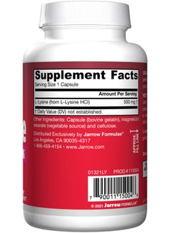 jarrow formulas Llysine Capsules 500 Mg 100 Count  - Image 4