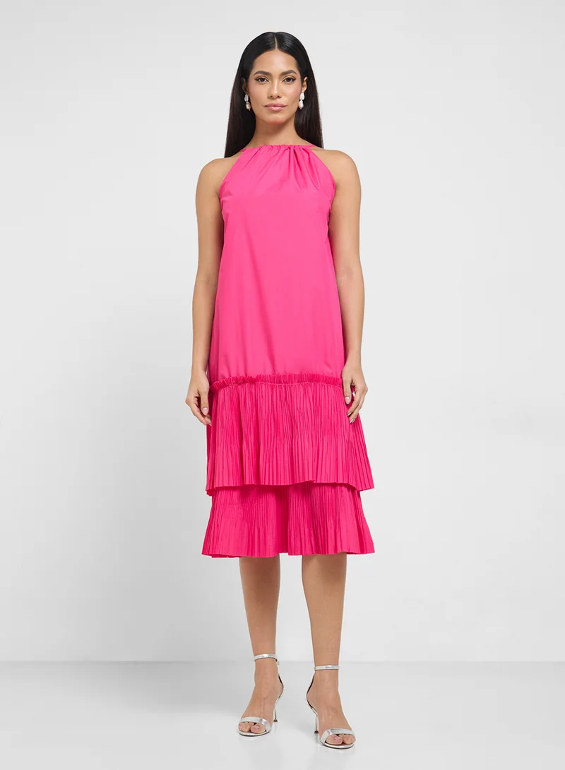 ELLA Halter Neck Layered Dress
