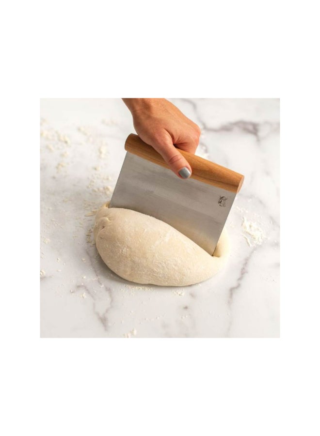 NORDIC WARE مكشطة العجين من نورديك وير بمقبض خشبي  - Image 3