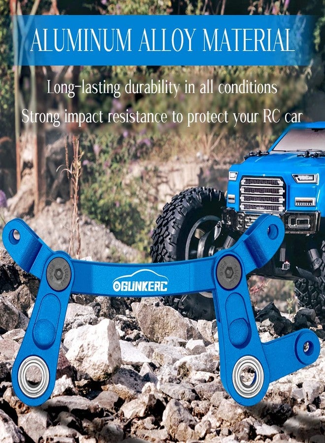 OGUNKE RC Aluminum Alloy Steering Bellcrank and Steering Link for 1/10 Arrma Senton 4X4 Granite 4X4 Typhon 4X4 Kraton 4X4 (Blue) - Image 3
