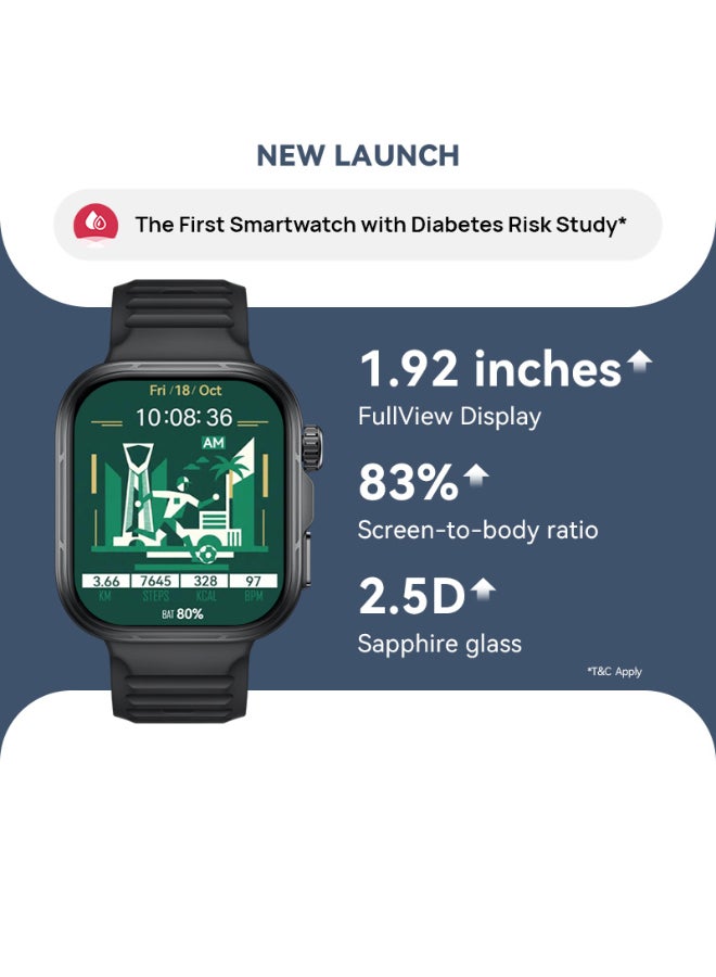 HUAWEI WATCH FIT 5 Pro Smartwatch, 1.92" FullView Display, up to 10-Day Battery Life, Outdoor Experience, Mini Workout, Health Management, Sleep & Heart Monitor, ECG, NFC, iOS & Android, black - Image 1