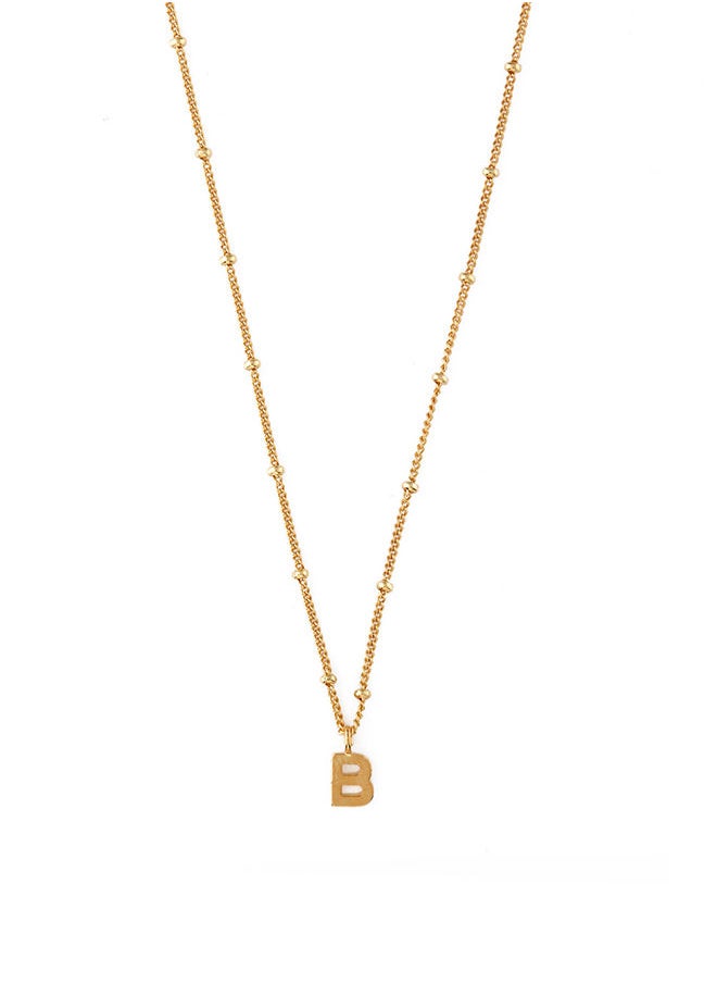 ORELIA LONDON Initial B Satellite Chain Necklace  - Image 1