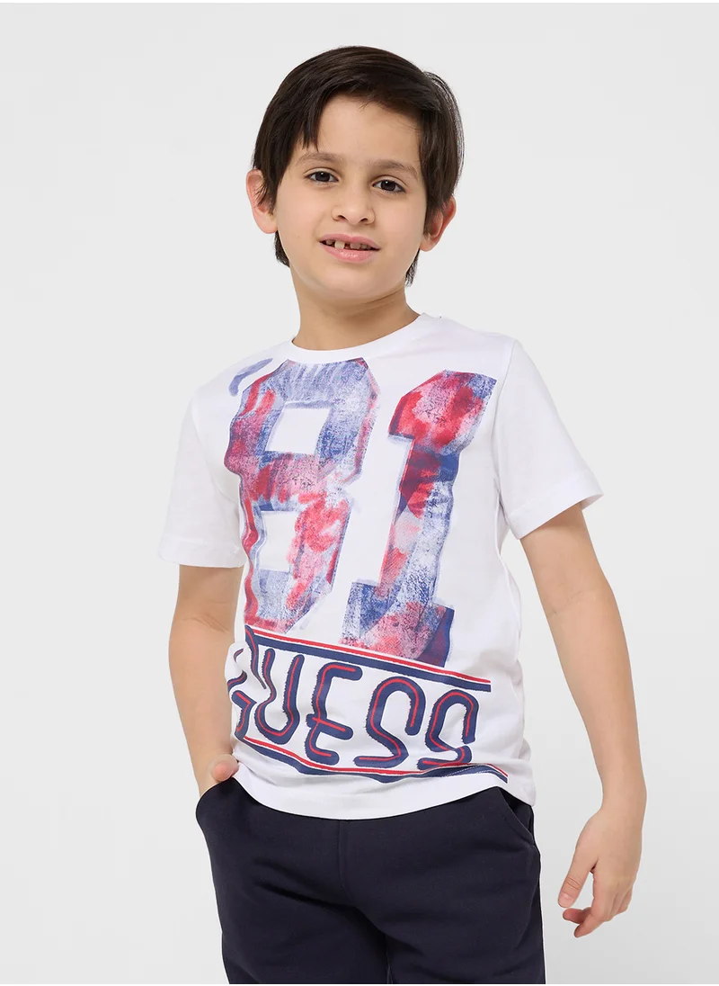 GUESS Kids  Graphic Print T-Shirt