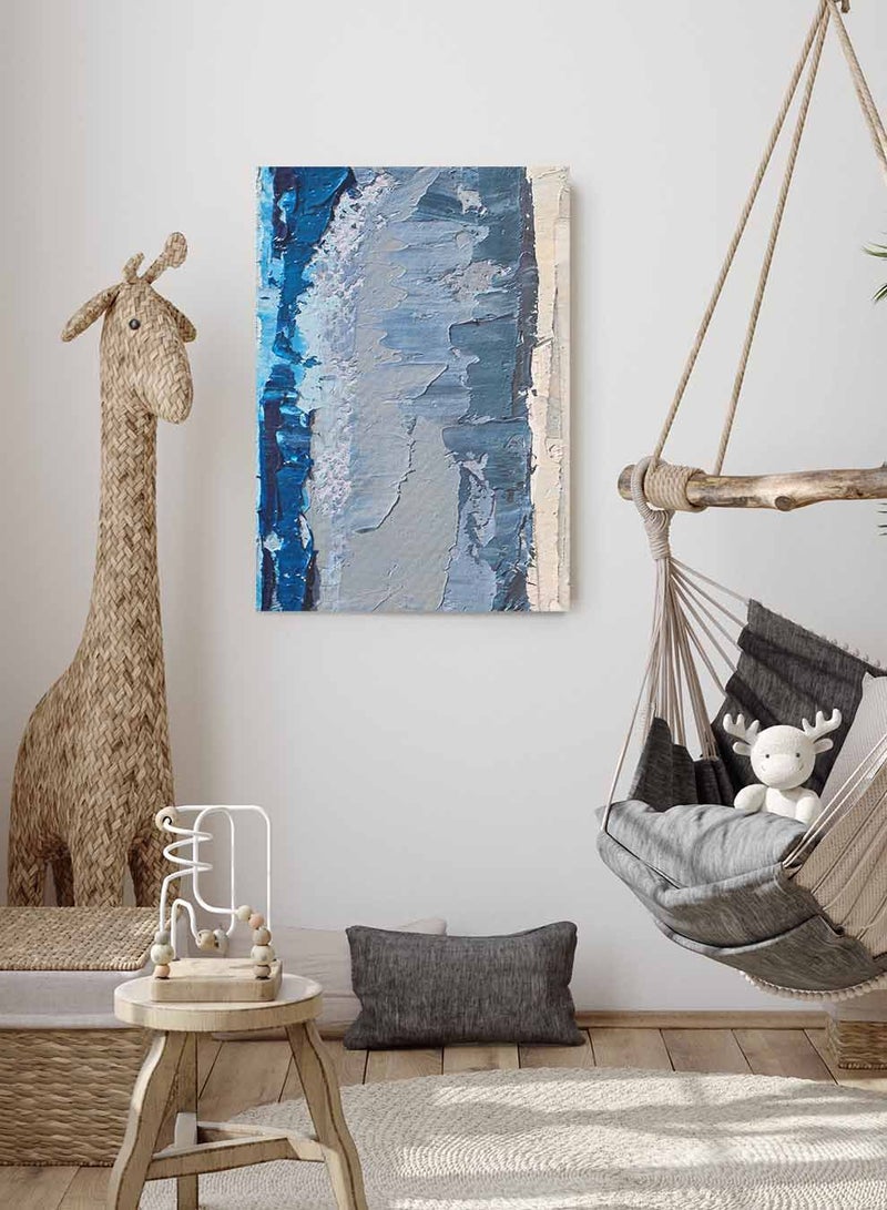 لوحة كانفاس على إطار خشبي، تصميم الوان متداخلة، للمنزل، غرفة المعيشة، المكتب، الديكور - Image 2