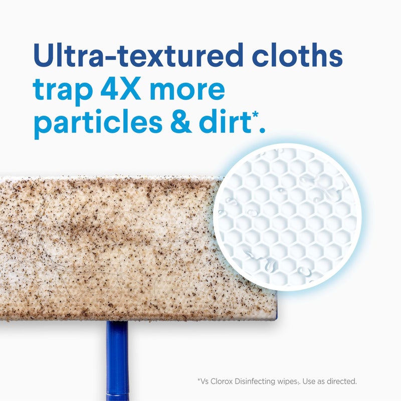 Clorox Disinfecting Wet Mop Pad, Disposable Mop Heads, Multi-Surface Floor Wipes, Rain Clean, 2 Packs, 24 Wet Refills Per Pack (Package May Vary) - Image 5
