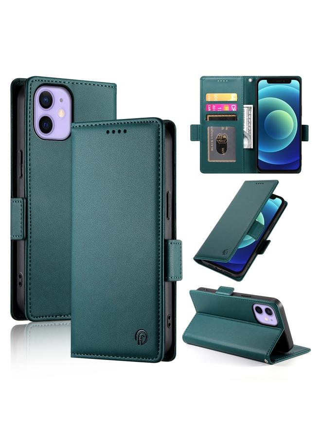 زبون جراب لهاتف iPhone 12 mini مع مشبك جانبي مغناطيسي من الجلد المصقول - Image 1