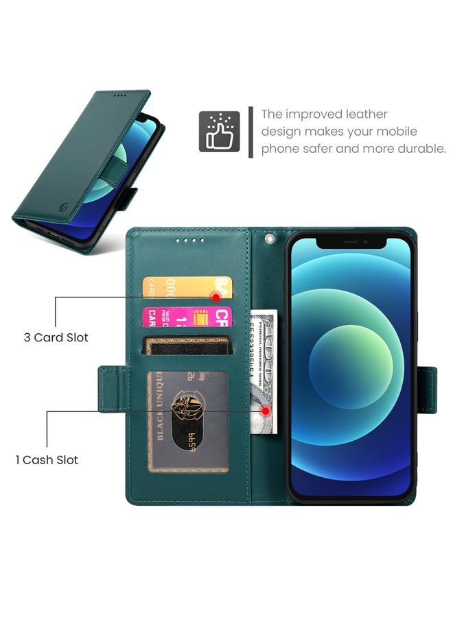 زبون جراب لهاتف iPhone 12 mini مع مشبك جانبي مغناطيسي من الجلد المصقول - Image 4