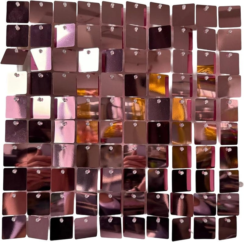 لون ألواح زخرفية لامعة مفعلة خلفية خشبة المسرح بلاطات لتزيين حفلات أعياد الميلاد والزفاف - Image 1