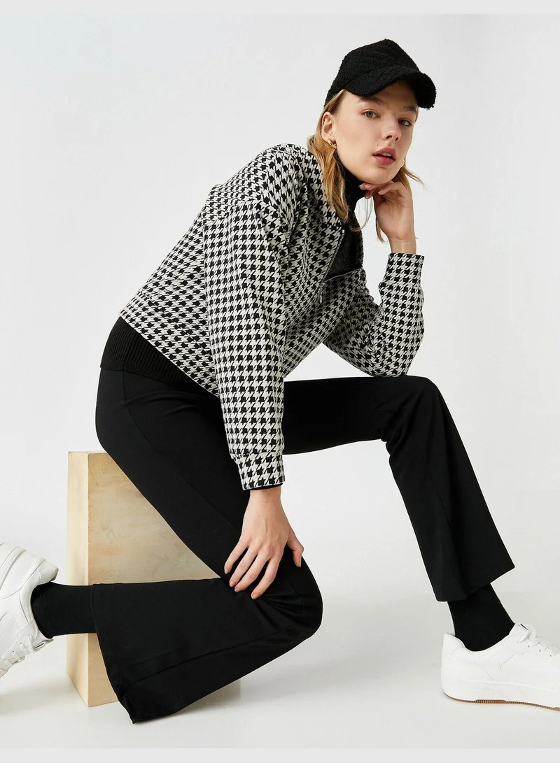 KOTON Wide Leg High Rise Pants