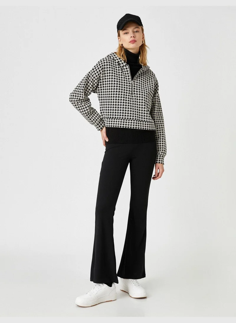 KOTON Wide Leg High Rise Pants